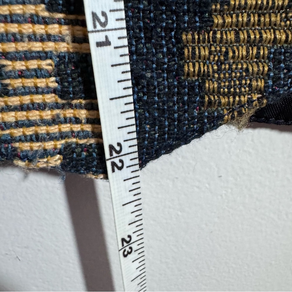Deborah Murray Tapestry Vest XL Southwestern Boho Cropped Button Front - Picture 7 of 8